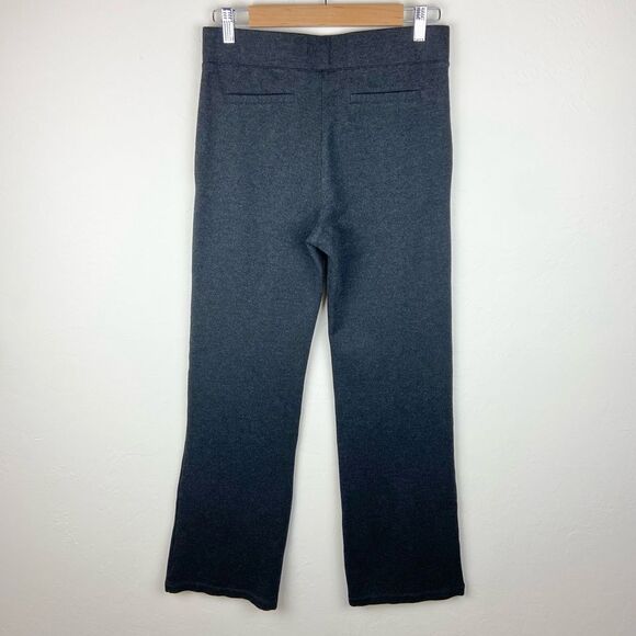 Betabrand Six Button Straight Leg Yoga Dress Pant - Charcoal Gray - Picture 6 of 8